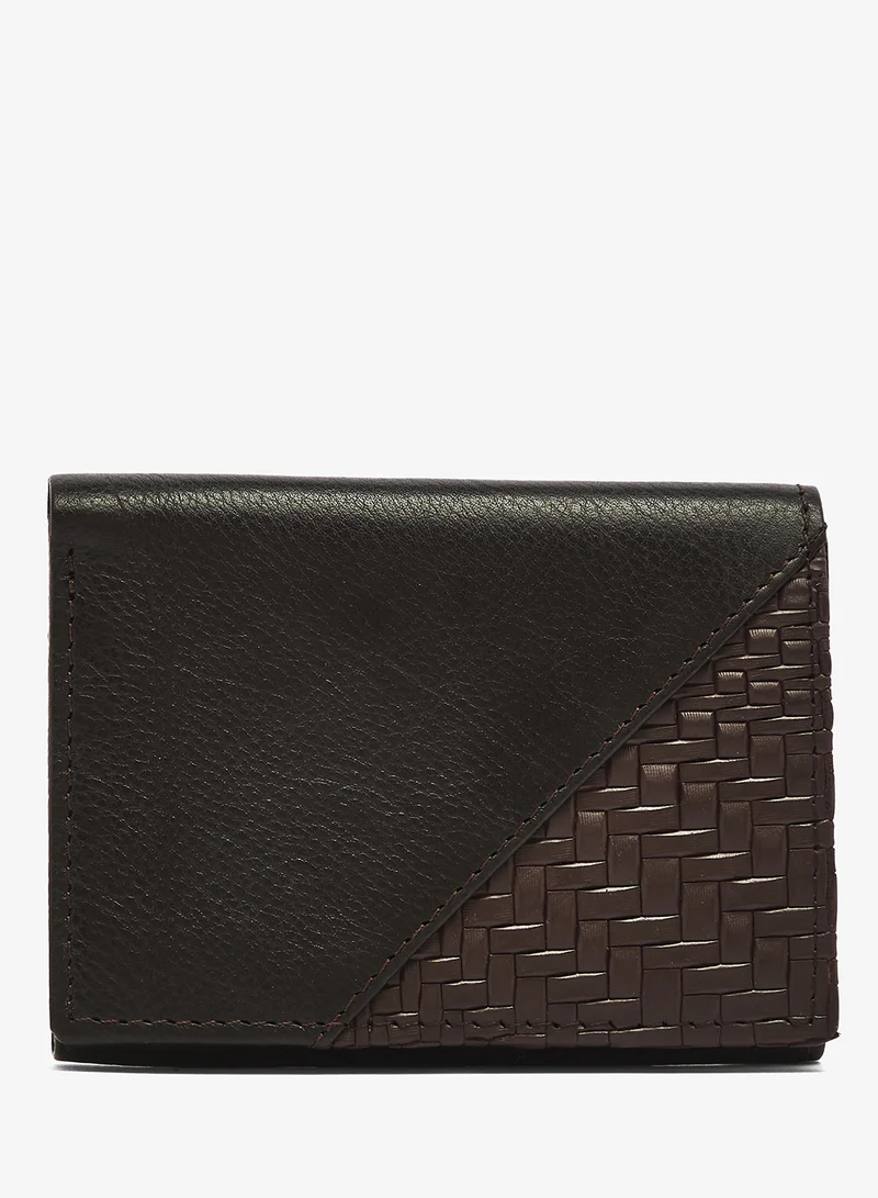 Robert Wood Genuine Leather Tri Fold Wallet